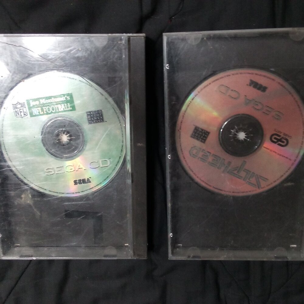Sega CD Silpheed Joe Montana's NFL Football Games Lot (2)